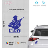 Bold Design Army Shield Sticker for Cars
